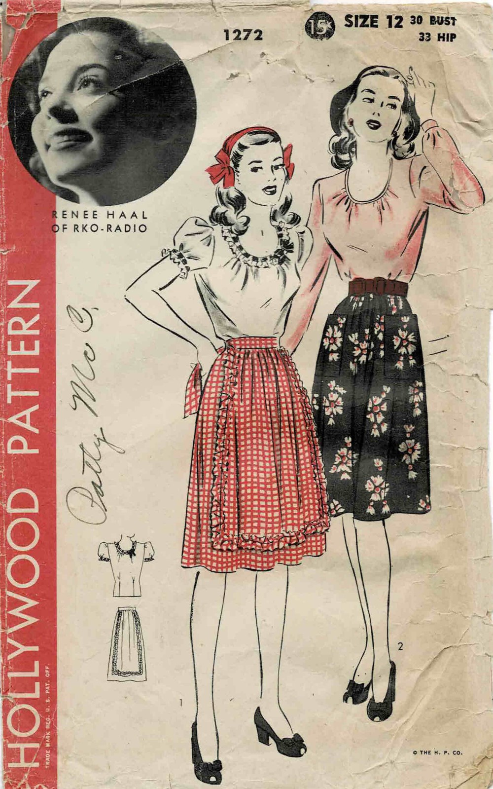 Vintage 1940s Sewing Pattern: Women's Housecoat, Robe, Dressing