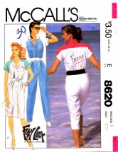 McCall's 8620 Foxy Lady Dress and Jumpsuit Size 8 - Bust 31 1/2